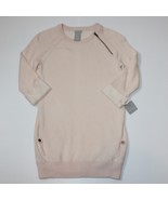 Tahari Girl&#39;s Pale Pink Long Tunic Sweater with Cuffed Sleeves size M 10... - $24.99