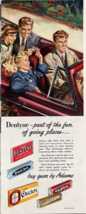 1947 Dentyne Vintage Print Ad Chewing Gum by Adams Chiclets Clove Black-... - $12.55