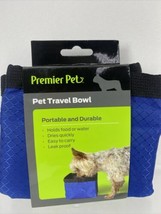 Premier Pet Travel Bowl Dog 50 oz Food Water Pop-Up Durable Quick Drying￼ - £4.73 GBP
