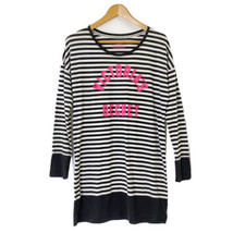 Victoria&#39;s Secret Nightgown Women&#39;s size XS Long Sleeved Nightshirt Black White - £9.33 GBP