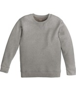 Hanes Boys Fleece Crew Sweatshirt Size X-Small 4-5 Oxford Gray Fresh IQ - £7.70 GBP