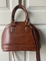 Sattachera Hand bag Brown  Faux Leather Full Zip With Crossbody Strap - £13.35 GBP