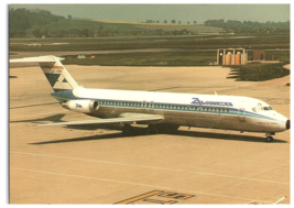 Aviaco Douglas DC-9 Airplane Postcard - $9.89