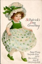 Ellen Clapsaddle St Patrick&#39;s Day Biddy McCarty Pride of the Party Postc... - $39.95