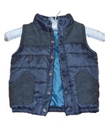 Genuine Kids from OshKosh Puffer Vest Blue Gray Quilted Lined Baby Boys1... - £15.95 GBP