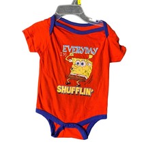 Spongebob Squarepants Infant Baby 6 9 months Short Sleeve Everyday Im Shufflin O - £7.00 GBP