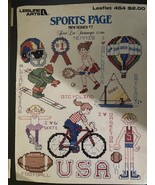 Leisure Arts SPORTS PAGE Mini Series #7 Leaflet 464 Cross Stitch - €3,39 EUR