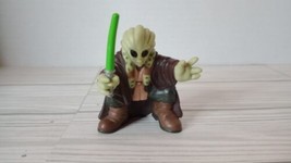 Star Wars Galactic Heroes KIT FISTO figure in brown Jedi cloak - £3.94 GBP