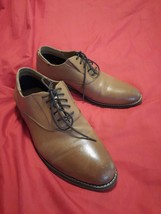 Steve Madden Waldorf Lace Up Oxford Tan Leather Men&#39;s 9 - £17.30 GBP