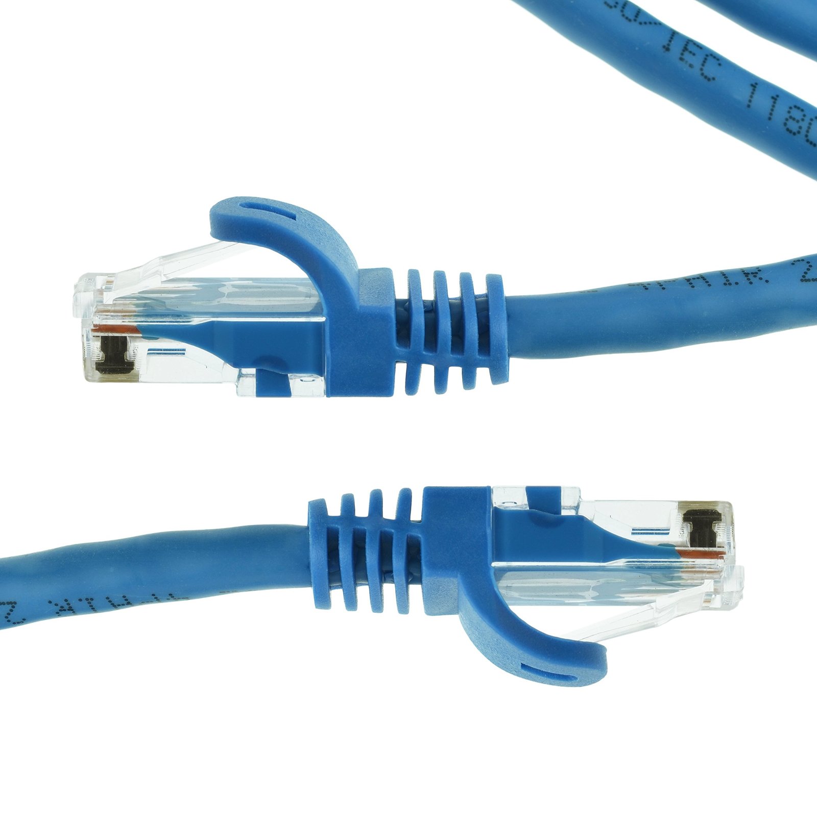 5 pack x CAT6 Ethernet Network Cable Cord | 15 Feet | Blue | Up to 10 Gbps Item image 2