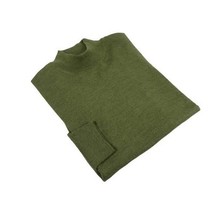 Men PRINCELY Italian Wool Blend Pullover Mock Slim 84001-00 A.Haki Olive 265 image 5