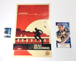 Mission Impossible Tom Cruise Dead Reckoning Part 1 Poster 11&quot;x17&quot; Pin &amp; Ticket - £35.93 GBP