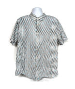1888 Saddlebred Mens Button Up Shirt XXL Pineapple Print Tailored Fit - $284.55 MXN