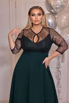 Flared dress with lace - £38.35 GBP