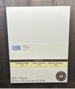 65lb Cardstock 8.5 x 11 Inch 50 Sheet Pack Cream Color - $279.92 MXN