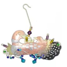 Loon Momma Baby Bird Ornament Metal Fair Trade Pilgrim Imports New - £19.09 GBP