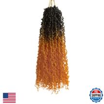 10 Inch Pre-Looped Yanky Twist Crochet Hair, 30 Strands/Pc, Mini Passion... - $60.52