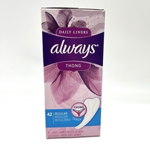 (1) Always Thong Daily Liners Thong  42 Regular Retired Old Stock , New - $43.03