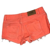 PINK Victoria&#39;s Secret Shorts Women Size 2 Orange Neon Jean Cutoff - £11.84 GBP