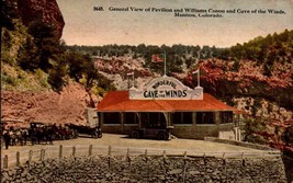 Vintage POSTCARD-THE Pavillion,William Canon &amp; Cave Of The Winds,Manitou,Co BK43 - £3.88 GBP