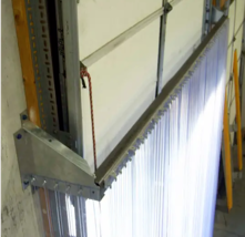 Strip Curtain Hardware - Metal Overhead Door Standoff Mounting Brackets - £93.99 GBP