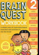 Brain Quest Workbook, Grade 2 - softcover  By Liane Onish - £2.97 GBP