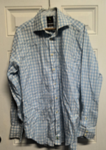 Tailbyrd Blue White Long Sleeve Men's Shirt Size Large - $14.84
