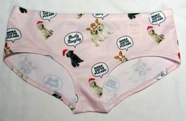 Pink By Victoria&#39;s Secret Panty Seamless Hipster Size S Small Puppies Holiday - £10.88 GBP