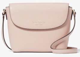 Kate Spade Emmie Pastel Pink Leather Flap Crossbody K8215 NWT Rose Smoke $299 FS - £91.29 GBP