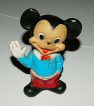 Walt Disney Waving Mickey Mouse Rubber Figure 1940's Combex Made in England - $15.47