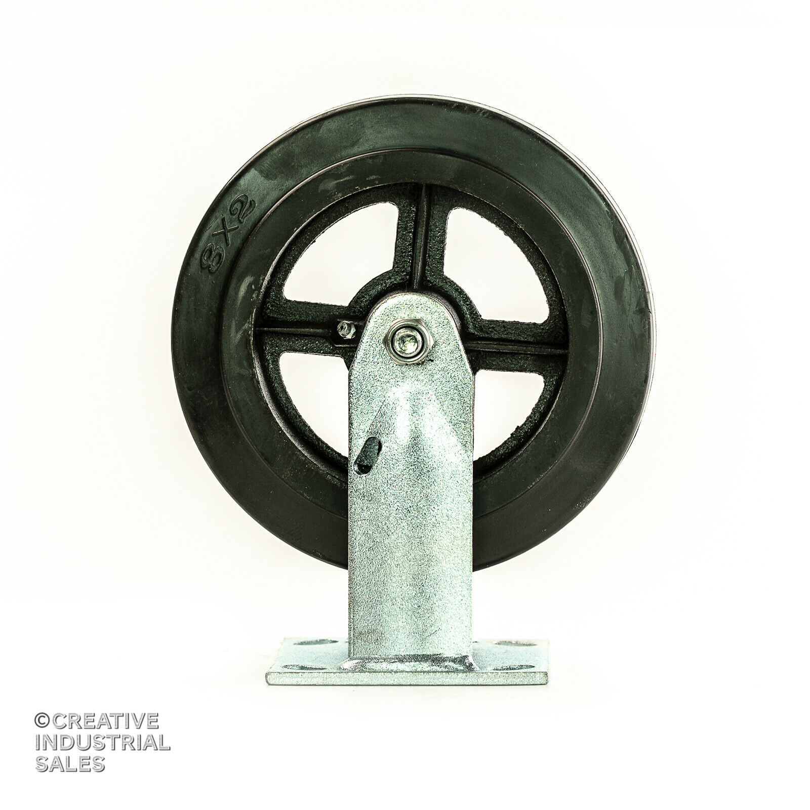 8&quot; x 2&quot; Rigid Caster w/ Rubber Wheel on Steel Hub 500lb Tool Box - $24.40