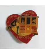 Vintage 1984 Lions Club California San Fransisco Nevade Trolly Heart Lap... - $8.83 CAD