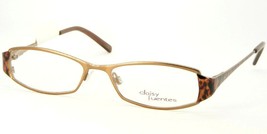 NEW Daisy Fuentes ROSIE 057 GOLD /LEOPARD EYEGLASSES GLASSES FRAME 50-16... - $25.74