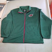 NHL Minnesota Wild XXL Full Zip Green Performance Fleece Jacket - $59.95
