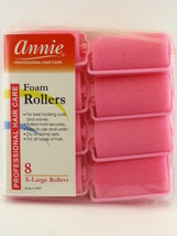 ANNIE X-LARGE 1-1/4&quot; FOAM HAIR ROLLERS - 8 PCS. (1054) - £6.17 GBP