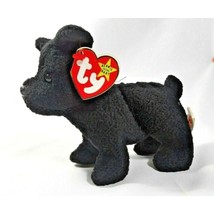TY Beanie Baby Black Scottish Terrier Plush Toy Collectible Retired Tag 1996 - £12.58 GBP
