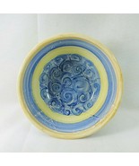 Serving Bowl Handmade Stoneware Bowl Stripes and Swirls Artisan Signed o... - £37.34 GBP