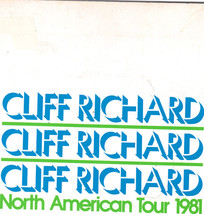 Cliff Richard North American Tour 1981 Souvenir Program - £23.94 GBP