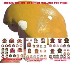 Oversized Freeform Rigid Foam Mushroom form DEEP YELLOW HEAD FantasyCraft,Hobbit - £37.12 GBP