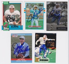 Houston Oilers Signed Autographed Lot of (5) Football Cards - Childress,... - $14.99
