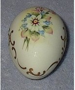 Lefton Porcelain Bisque Matt Finish Floral Trinket Egg #7519 - €6,90 EUR