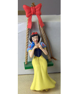 DISNEY Christmas Magic Ornament SNOW WHITE Sitting on a Swing + Box &amp; COA - £12.53 GBP