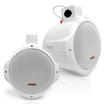 Waterproof Marine Wakeboard Tower Speakers - 8in Dual Subwoofer Speaker Set and  - £171.95 GBP