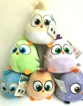 New Set of 6 Angry Birds Plush Hatchlings 6 inches each. Soft Animal Toys. NWT - £54.21 GBP