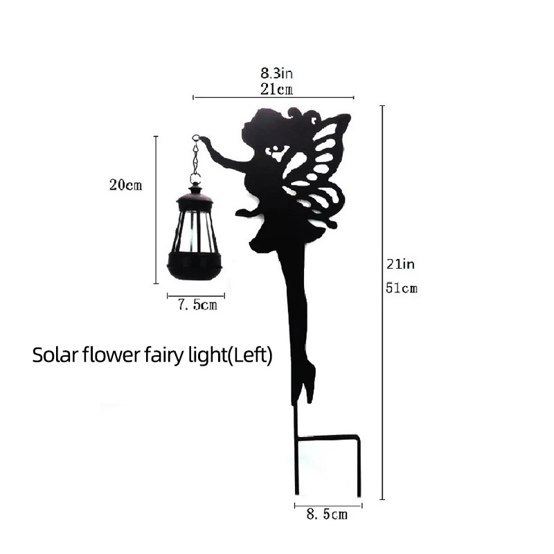 21 Inch  Solar Garden Fairy Light Outdoor   Lantern Waterproof Led  Lamp Lawn Pa - £198.40 GBP