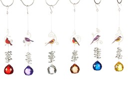 Stunning Prism Hanging Ornament Sunlight Hook Hanger Glass Alloy Choice of 6