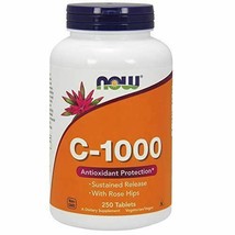 NEW NOW Vitamin C-1000 Sustained Release Rose Hips Antioxidant Supplemen... - £22.42 GBP