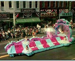 Peony Festival Parade Float Van Wert Ohio OH UNP Unused Chrome Postcard H8 - $10.84