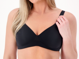 Cuddl Duds Intimates Smooth Micro Perfect Support Wirefree Bra Anthracite, 1X - £15.81 GBP