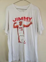 Jimmy Butler &quot;Jimmy Buckets&quot; Miami Heat NBA Art T-Shirt, White, Men&#39;s XL - $19.99